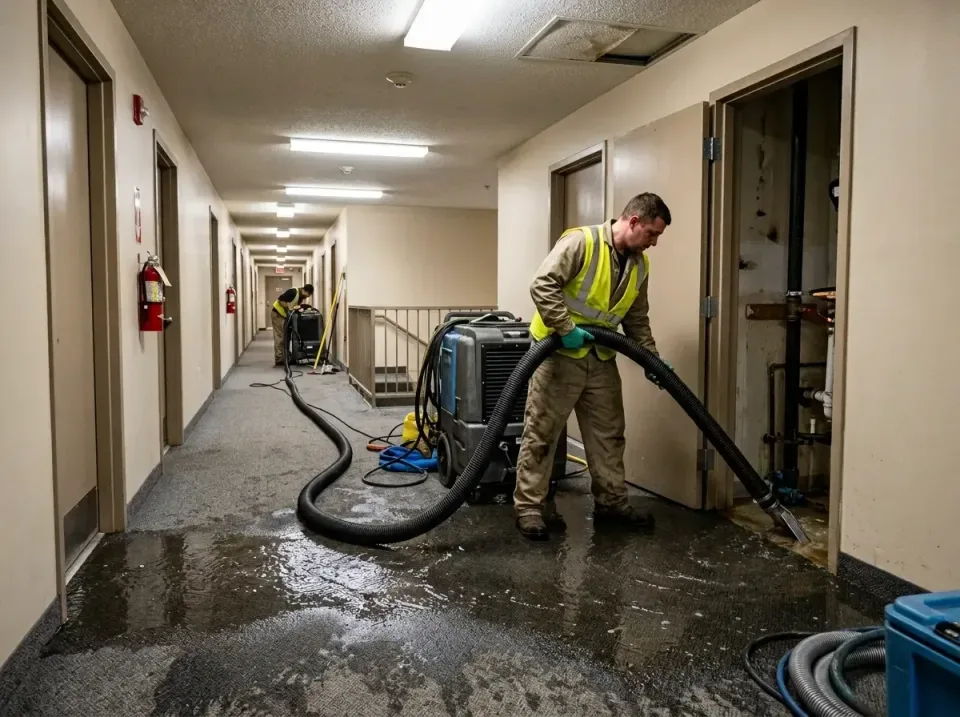 multi-unit-apartment-hallway-f-005 — frequently asked questions, Emergency Burst Pipe Water Extraction & Removal in Spanish…